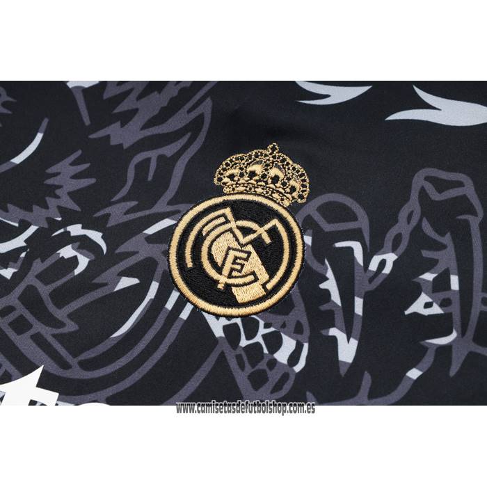 Chandal del Real Madrid Dragon 24-25 Manga Corta Negro - Pantalon Corto